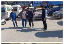 भाजपा पार्षदों ने किया पार्किंग का निरीक्षण,निर्माण की गुणवत्ता पर उठाए सवाल,जिलाधिकारी से करेंगे जांच की मांग