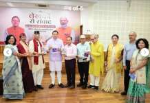 अल्मोड़ा के साहित्यकार डाक्टर धारा बल्लभ पांडेय सहित साहित्यकारों को मुख्य मंत्री धामी ने सम्मानित किया।