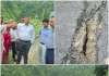 गंगोरी-गंगरकोट में 3 फीट से अधिक धंसी जमीन: मकानों में दरारें, खाली कराए जा रहे घर; जवाहर नवोदय विद्यालय पर भी खतरा
